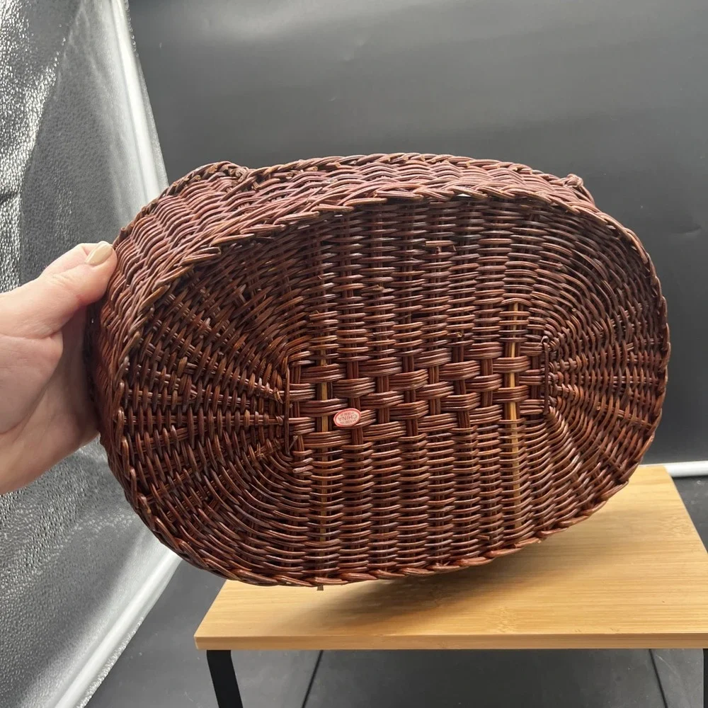 Charming Pet/Doll Bed Basket- 13x10- Wicker Rattan Small Cat, Furry Friend